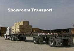 Flat bed shipping lumber